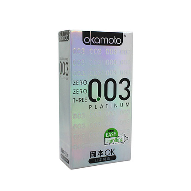 冈本(Okamoto) 003系列安全套 0.03mm白金超薄10只